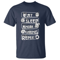 Eat Sleep Anime Gaming Repeat T Shirt Otaku Gamer Manga Lover - Wonder Print Shop