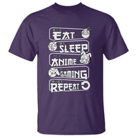 Eat Sleep Anime Gaming Repeat T Shirt Otaku Gamer Manga Lover - Wonder Print Shop
