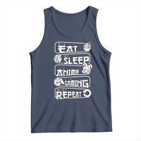 Eat Sleep Anime Gaming Repeat Tank Top Otaku Gamer Manga Lover