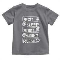 Eat Sleep Anime Gaming Repeat Toddler T Shirt Otaku Gamer Manga Lover