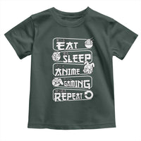 Eat Sleep Anime Gaming Repeat Toddler T Shirt Otaku Gamer Manga Lover