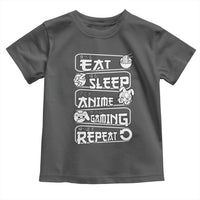 Eat Sleep Anime Gaming Repeat Toddler T Shirt Otaku Gamer Manga Lover