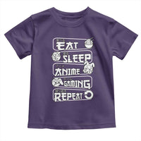 Eat Sleep Anime Gaming Repeat Toddler T Shirt Otaku Gamer Manga Lover