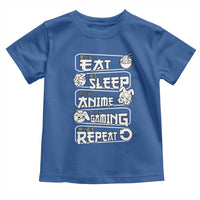 Eat Sleep Anime Gaming Repeat Toddler T Shirt Otaku Gamer Manga Lover