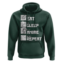 Eat Sleep Anime Repeat Hoodie Japan Otaku Manga Lover
