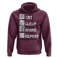 Eat Sleep Anime Repeat Hoodie Japan Otaku Manga Lover