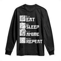 Eat Sleep Anime Repeat Long Sleeve Shirt Japan Otaku Manga Lover