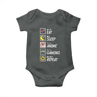 Eat Sleep Anime Gaming Repeat Baby Onesie Kawaii Otaku Gamer Manga Ramen Lover