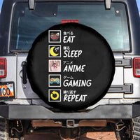 Eat Sleep Anime Gaming Repeat Spare Tire Cover Kawaii Otaku Gamer Manga Ramen Lover