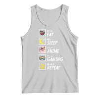 Eat Sleep Anime Gaming Repeat Tank Top Kawaii Otaku Gamer Manga Ramen Lover