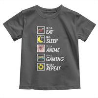 Eat Sleep Anime Gaming Repeat Toddler T Shirt Kawaii Otaku Gamer Manga Ramen Lover