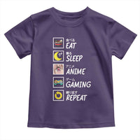 Eat Sleep Anime Gaming Repeat Toddler T Shirt Kawaii Otaku Gamer Manga Ramen Lover