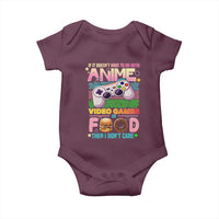 Anime Video Games Food Baby Onesie Japan Kawaii Gamer Otaku Aesthetic
