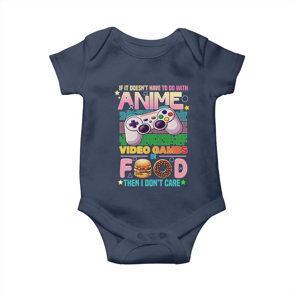 Anime Video Games Food Baby Onesie Japan Kawaii Gamer Otaku Aesthetic