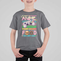 Anime Video Games Food T Shirt For Kid Japan Kawaii Gamer Otaku Aesthetic