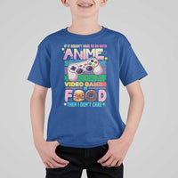 Anime Video Games Food T Shirt For Kid Japan Kawaii Gamer Otaku Aesthetic