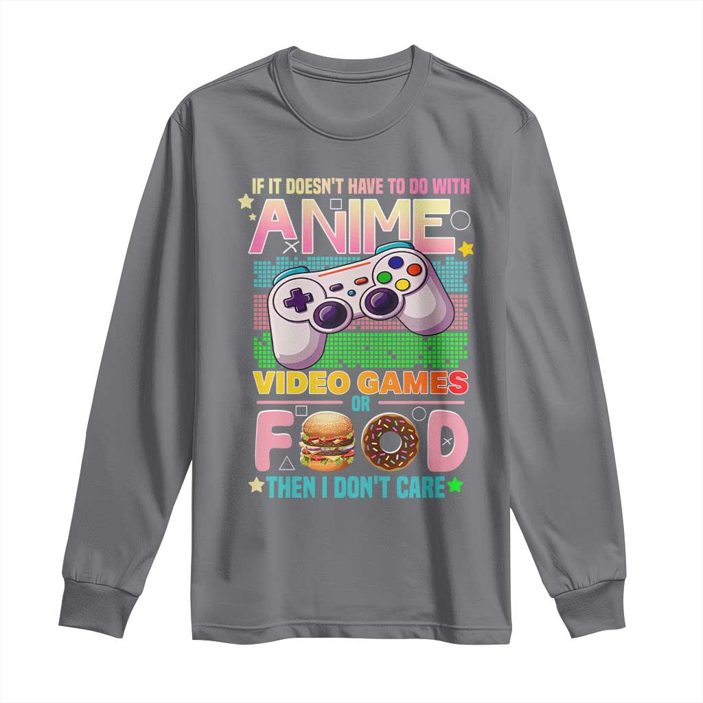 Anime Video Games Food Long Sleeve Shirt Japan Kawaii Gamer Otaku Aesthetic