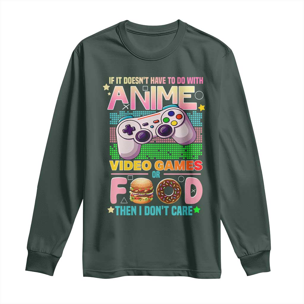 Anime Video Games Food Long Sleeve Shirt Japan Kawaii Gamer Otaku Aesthetic
