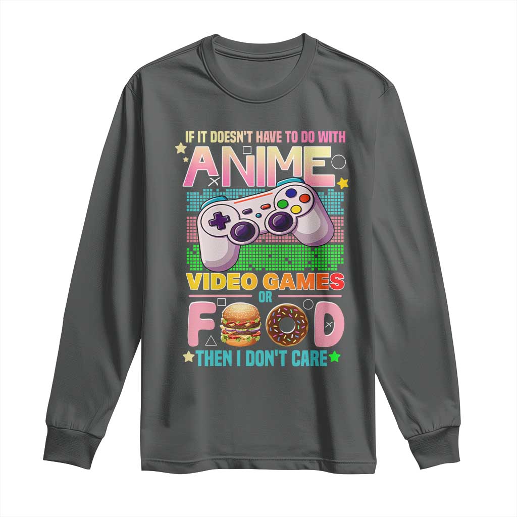 Anime Video Games Food Long Sleeve Shirt Japan Kawaii Gamer Otaku Aesthetic