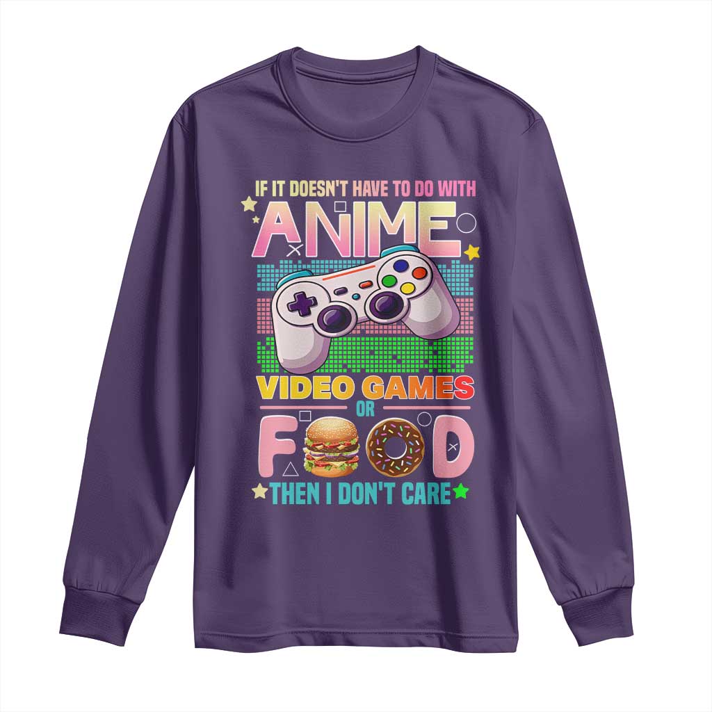 Anime Video Games Food Long Sleeve Shirt Japan Kawaii Gamer Otaku Aesthetic