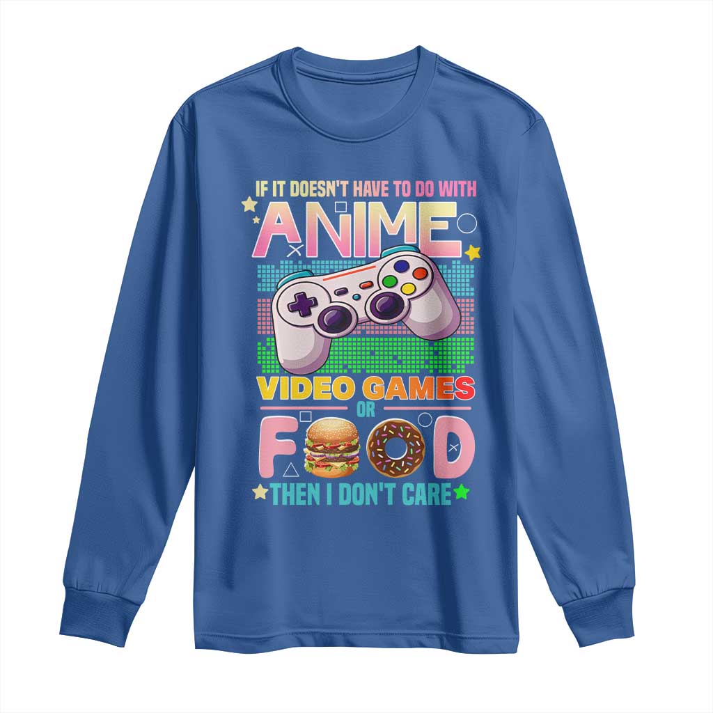Anime Video Games Food Long Sleeve Shirt Japan Kawaii Gamer Otaku Aesthetic