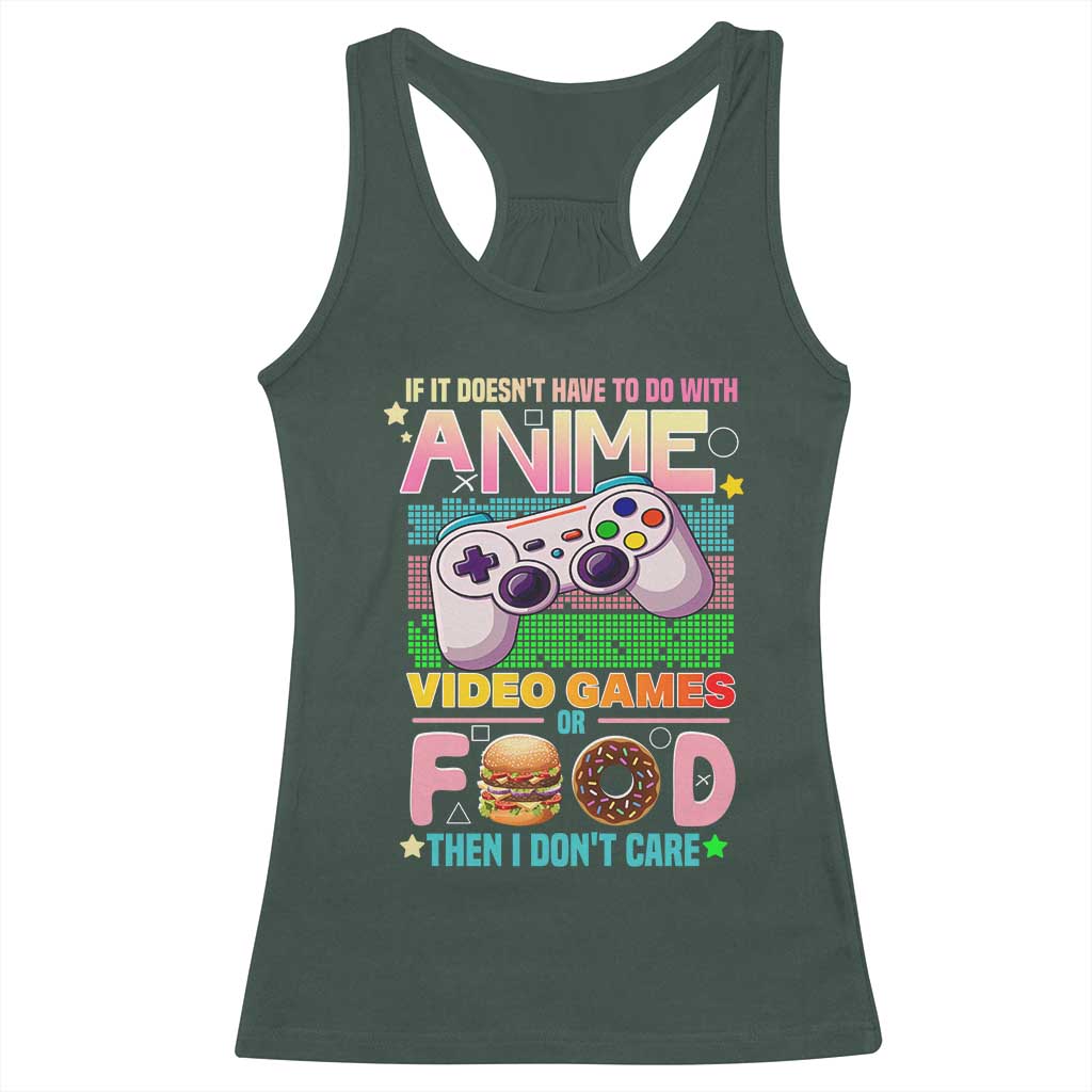 Anime Video Games Food Racerback Tank Top Japan Kawaii Gamer Otaku Aesthetic