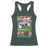 Anime Video Games Food Racerback Tank Top Japan Kawaii Gamer Otaku Aesthetic