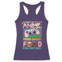 Anime Video Games Food Racerback Tank Top Japan Kawaii Gamer Otaku Aesthetic