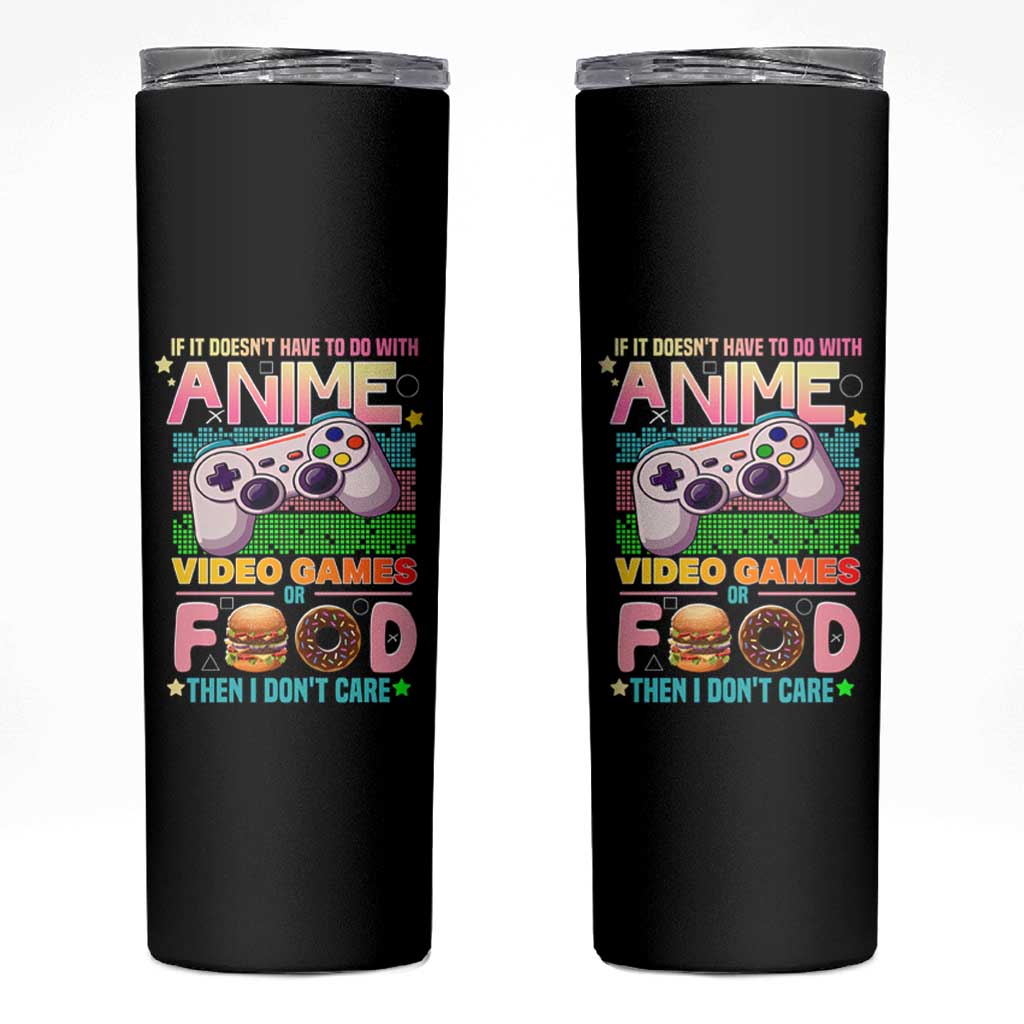 Anime Video Games Food Skinny Tumbler Japan Kawaii Gamer Otaku Aesthetic