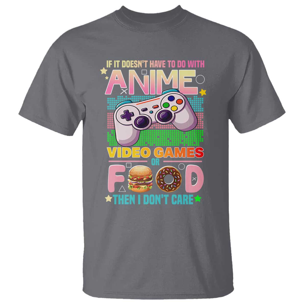 Anime Video Games Food T Shirt Japan Kawaii Gamer Otaku Aesthetic