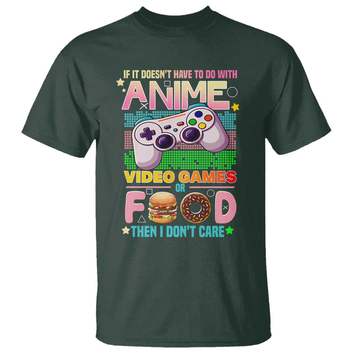 Anime Video Games Food T Shirt Japan Kawaii Gamer Otaku Aesthetic