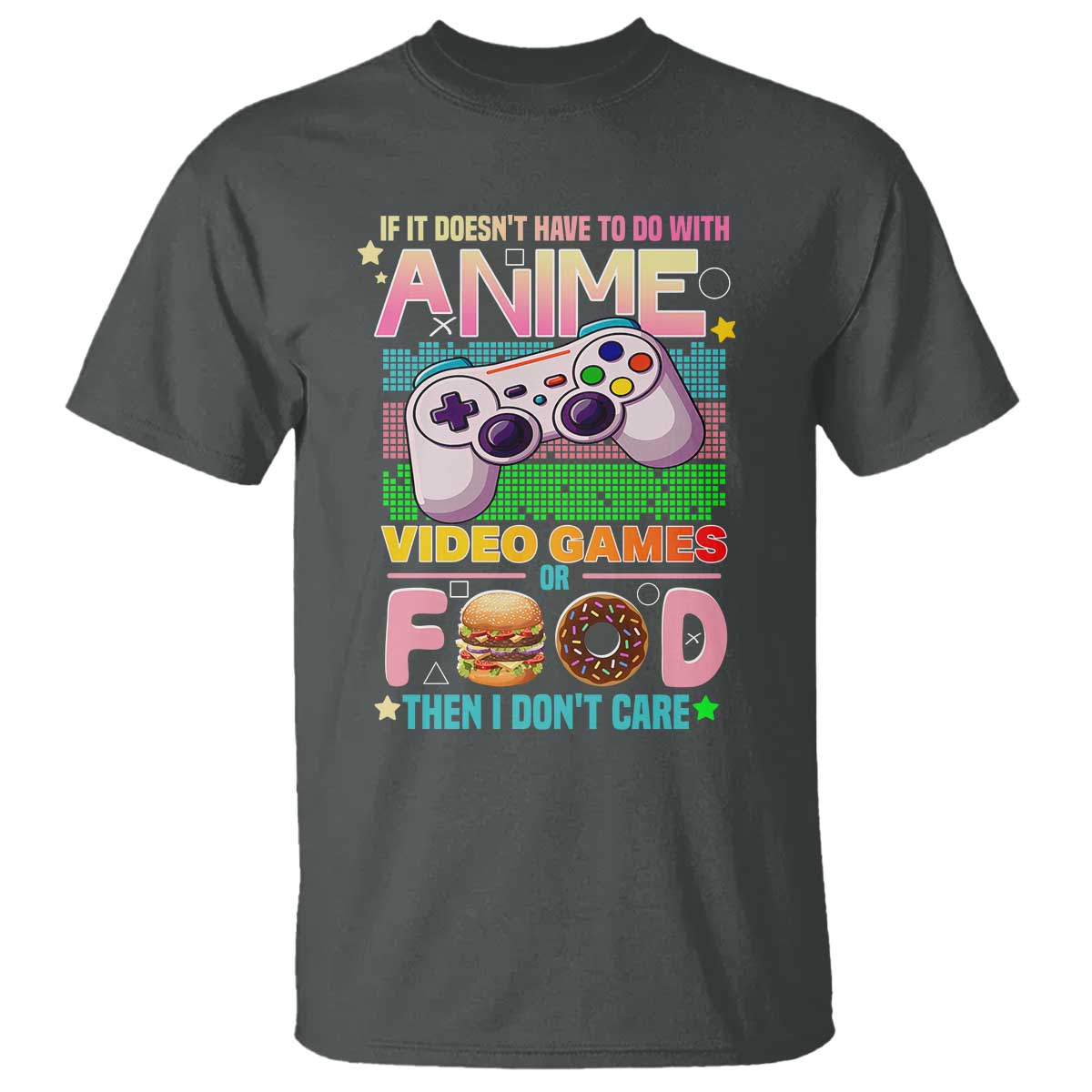 Anime Video Games Food T Shirt Japan Kawaii Gamer Otaku Aesthetic