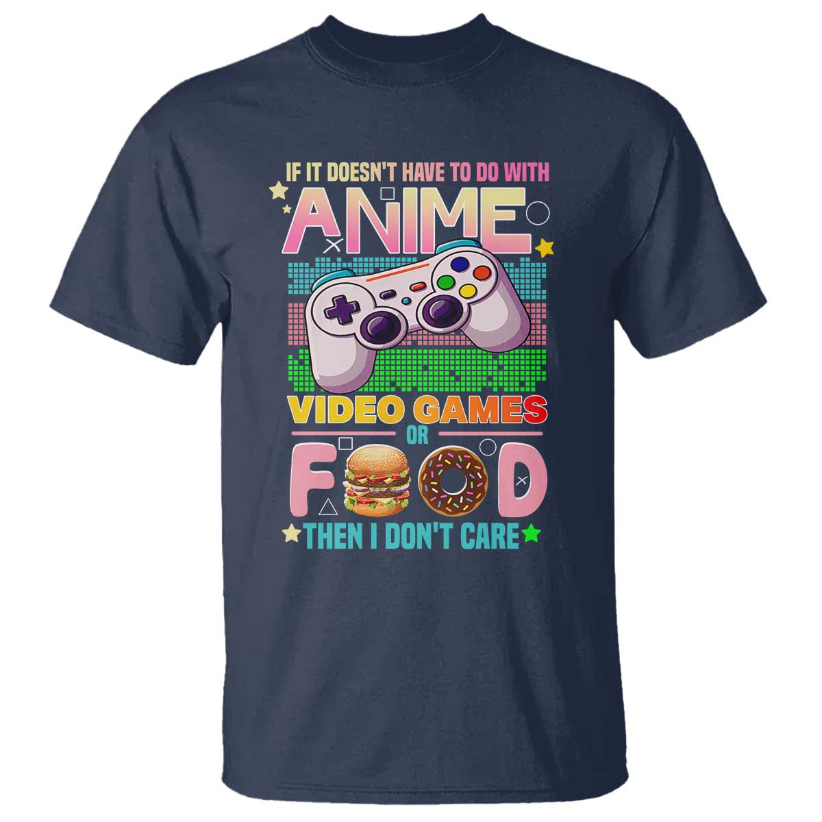 Anime Video Games Food T Shirt Japan Kawaii Gamer Otaku Aesthetic
