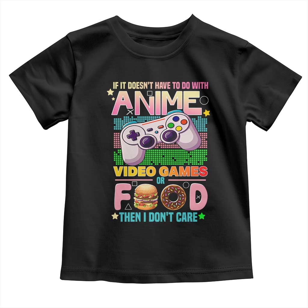 Anime Video Games Food Toddler T Shirt Japan Kawaii Gamer Otaku Aesthetic