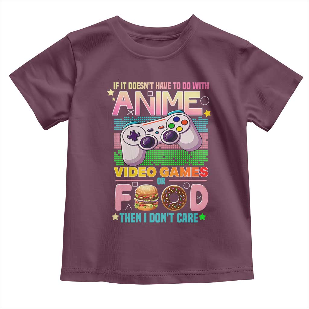 Anime Video Games Food Toddler T Shirt Japan Kawaii Gamer Otaku Aesthetic