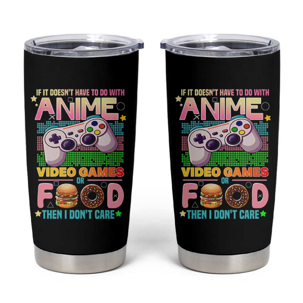 Anime Video Games Food Tumbler Cup Japan Kawaii Gamer Otaku Aesthetic