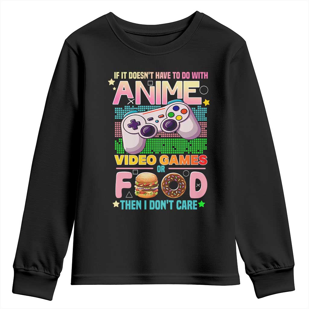 Anime Video Games Food Youth Sweatshirt Japan Kawaii Gamer Otaku Aesthetic
