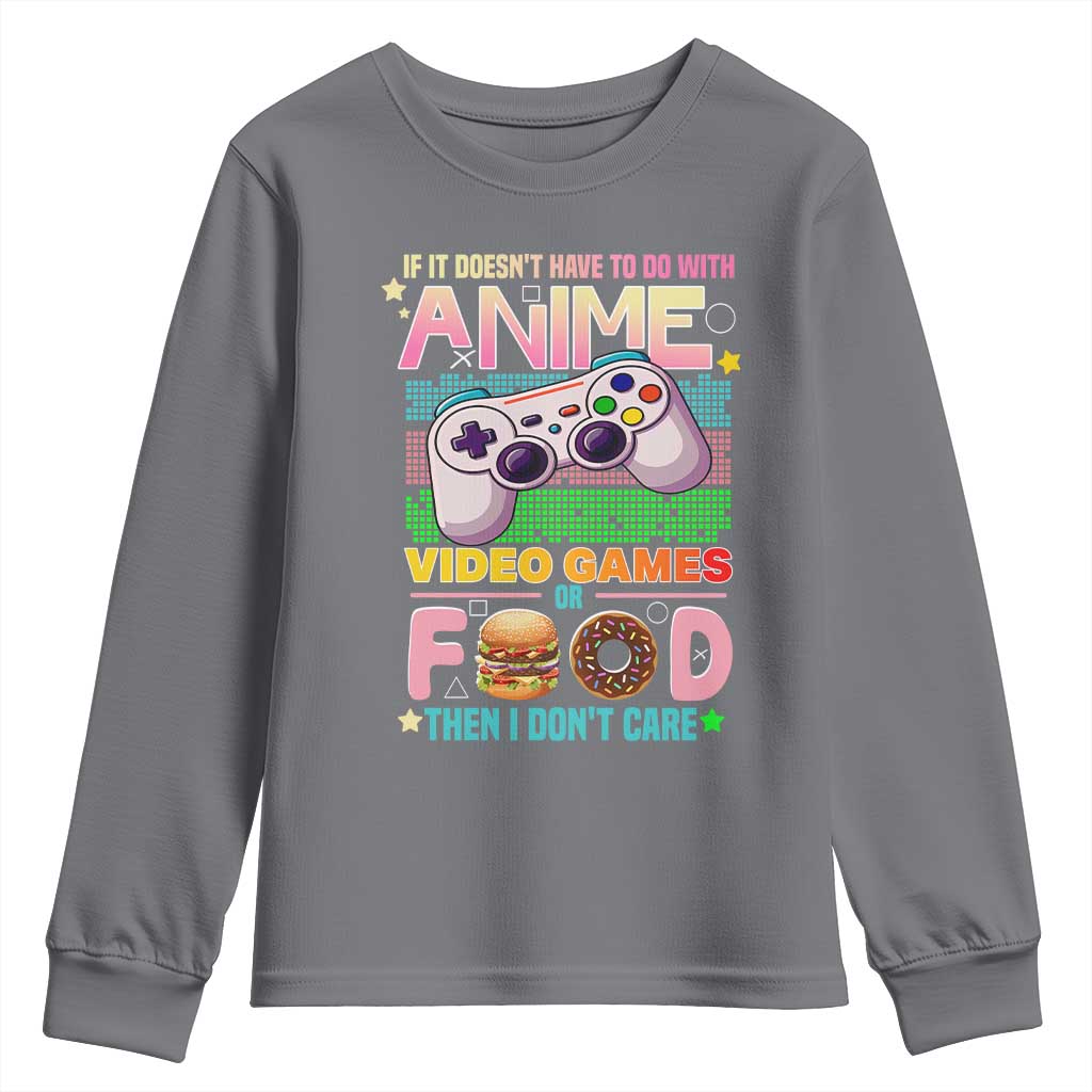 Anime Video Games Food Youth Sweatshirt Japan Kawaii Gamer Otaku Aesthetic
