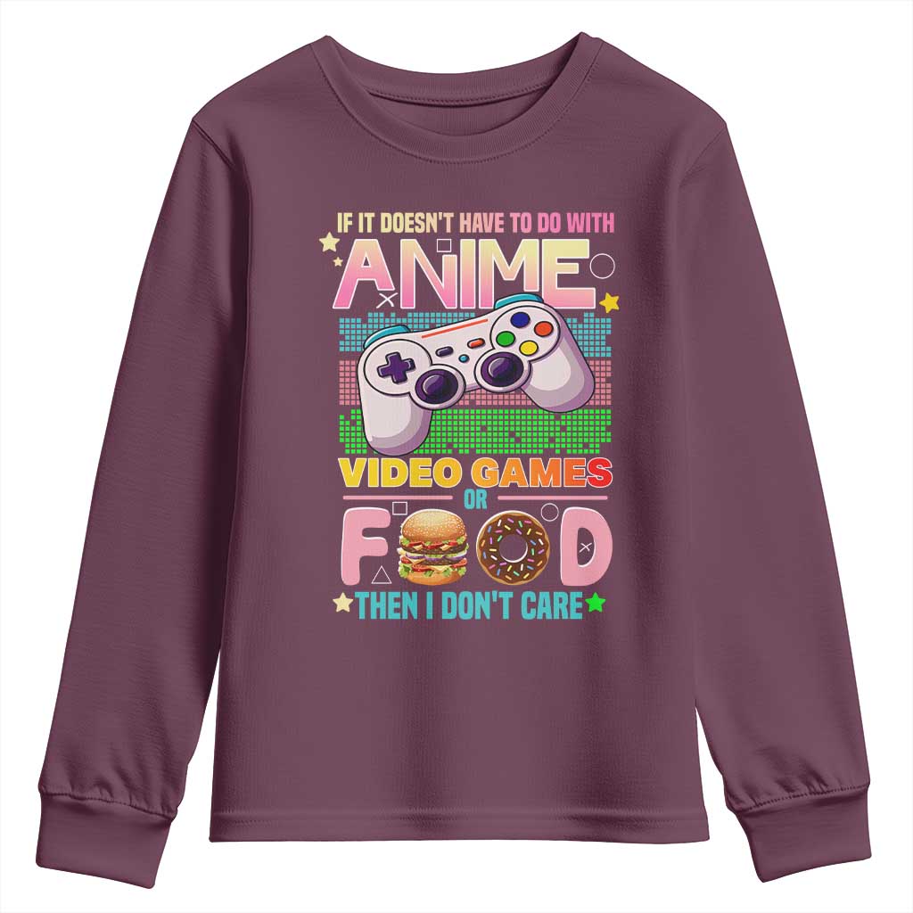 Anime Video Games Food Youth Sweatshirt Japan Kawaii Gamer Otaku Aesthetic