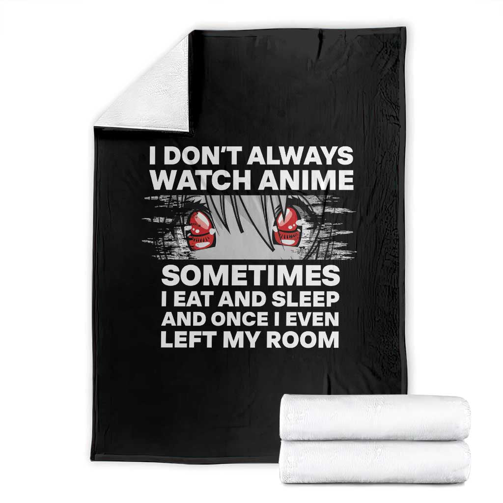 Funny Anime Lover Throw Blanket Japanese Kawaii Manga Otaku - Wonder Print Shop
