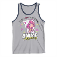 Just A Girl Who Loves Anime and Sketching Tank Top Japan Kawaii Otaku Manga Lover