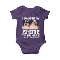 Japan Anime Manga Otaku Baby Onesie I Paused My Anime To Be Here Boys