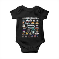 Shark Faces Baby Onesie Type Of Sharks Identification Marine Biology