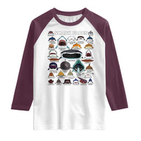 Shark Faces Raglan Shirt Type Of Sharks Identification Marine Biology