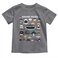 Shark Faces Toddler T Shirt Type Of Sharks Identification Marine Biology
