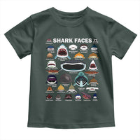 Shark Faces Toddler T Shirt Type Of Sharks Identification Marine Biology