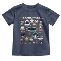 Shark Faces Toddler T Shirt Type Of Sharks Identification Marine Biology