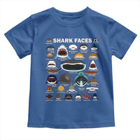Shark Faces Toddler T Shirt Type Of Sharks Identification Marine Biology