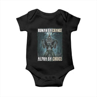 Funny Alpha Wolf Meme Baby Onesie Human By Chance Alpha By Choice Cool Funny Alpha Wolf Meme