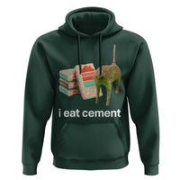 Funny Cursed Cat Meme Hoodie I Eat Cement Oddly Specific Dank Meme